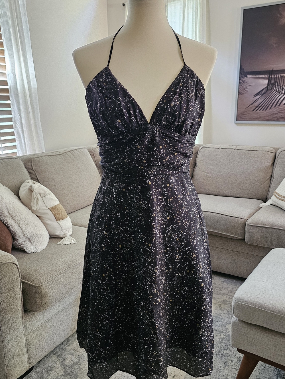 Express Black Strapless Dress